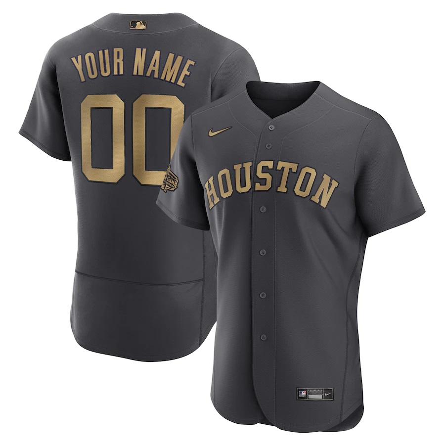 Men's Houston Astros Nike Charcoal 2022 MLB All-Star Game Custom